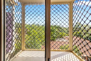 Looking out of the Balcony window