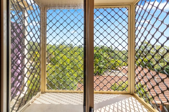 Looking out of the Balcony window